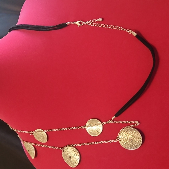 Silver Coin Style Two Strand Necklace - Maurices - Picture 5 of 7